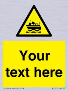 Custom warning ferries crossing vessels